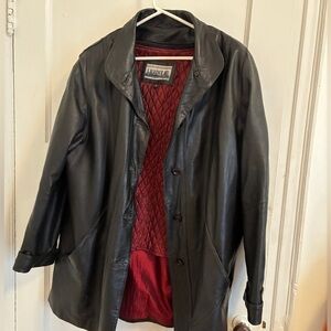 Vintage Laurence Roy Midlength Leather Jacket